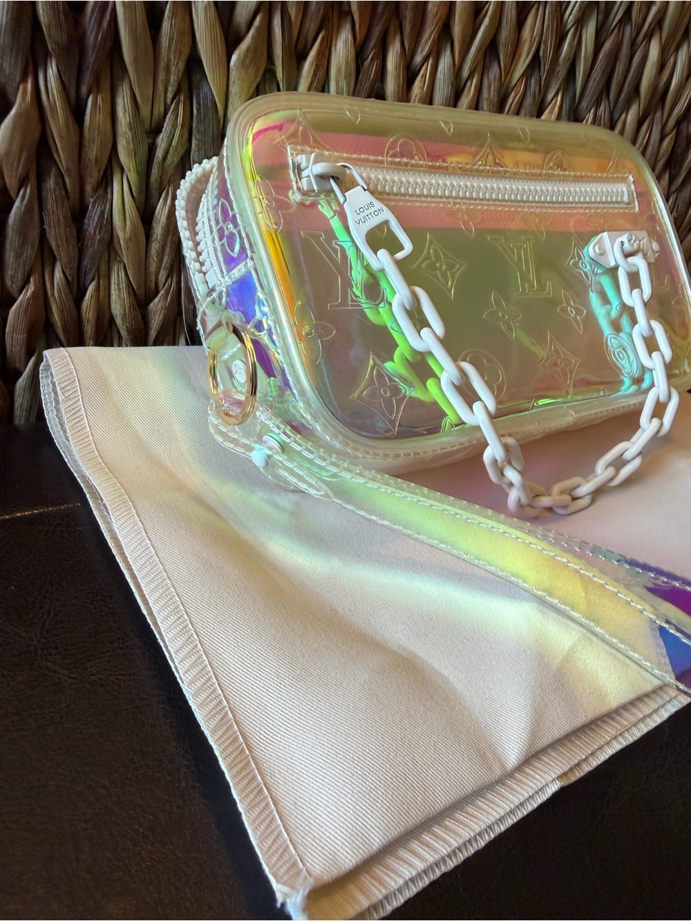 Iridescent Monogram Mini Bag - Wristlet - Clutch